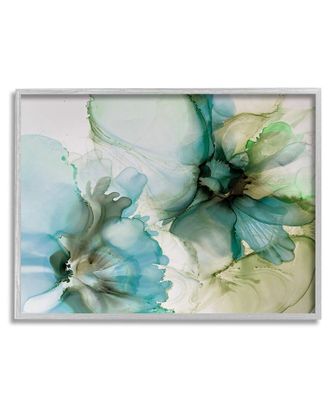 Stupell Industries Abstract Flower Petals Blooming Framed Giclee Wall Art By Emma Catherine Debs