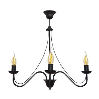 Netlighting Malbo Multi Arm Pendant Ceiling Light Black 60cm
