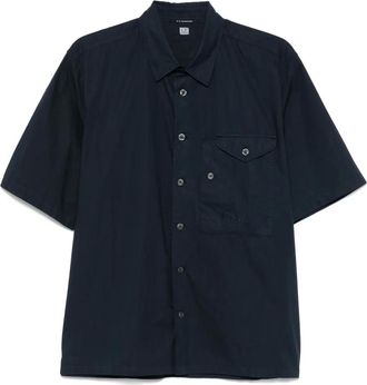 C.P. Company Camicia con ricamo - Blu