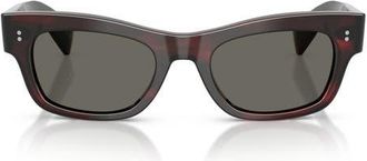 Oliver Peoples 51mm Sonia Pillow Sunglasses in Bordeaux Bark /Carbon Grey at Nordstrom