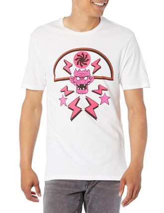 Gorilla Pazuzu Cult Exclusive T-Shirt, White/Opulent Garden, XL