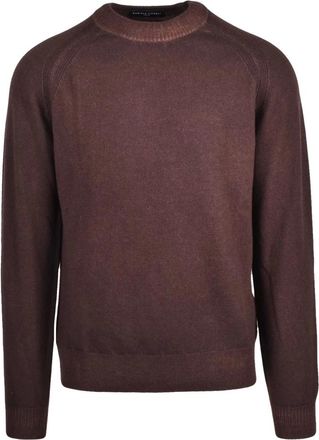 Daniele Fiesoli Truien & Vesten, Heren, Bruin, S, Wol, Pullover met ronde hals