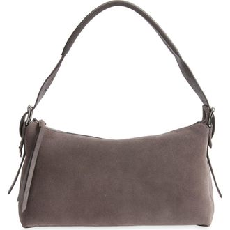 Christophe Lemaire Belted Suede Shoulder Bag in Mink at Nordstrom