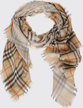 Burberry Sciarpa in misto lana e seta con motivo Vintage Check