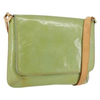 Louis Vuitton Pre-owned Cross Body Bags, female, Green, Size: ONE SIZE Pre-owned Vintage Patent Leather Shoulder Bag