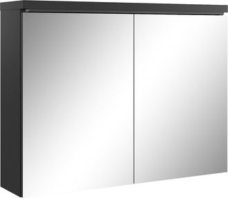 Badplaats Badplaats Armario Espejo Paso 80 X 20 X 60 Cm - Negro - Mueble C