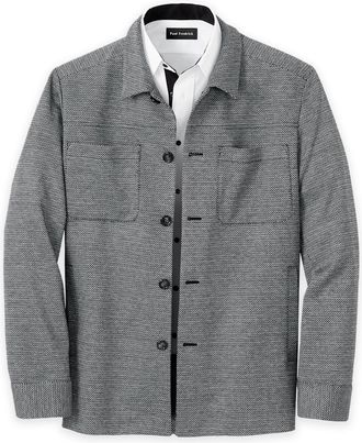 Paul Fredrick Herringbone Shirt Jacket