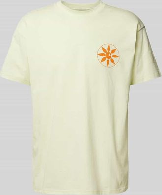 Carhartt Work in Progress T-Shirt mit Logo-Print Modell SENSES in Hellgelb, Gr&ouml;&szlig;e M