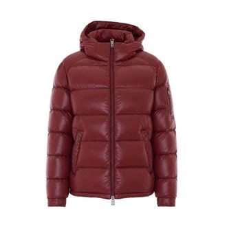 Herno Semi-gloss doorgestikte donsjas - Heren - Jassen - Rood - Maat: M Zijde