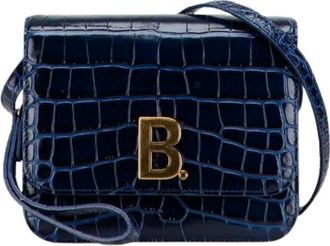 Balenciaga Pre-owned Mini Bags, female, Blue, Size: ONE SIZE Pre-owned Leather Mini Bag