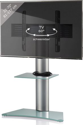 ebuy24 Ebuy24 - Soporte De Tv Vcm Con Suelo Intermedio De 32 A 70 Pulgadas Vesa M&aacute;x. 600x400 A 30 Kg Soporte Fernseh De Aluminio Soporte De Tv Dimensiones Ap