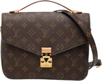 Louis Vuitton Pre-owned Pochette Metis - Dames - Vintage Schoudertas - Bruin - ONE Size - Leer - Vintage