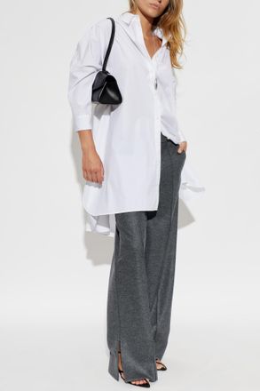 Jil Sander Oversize Shirt With Pockets, Womens, White