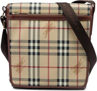 Burberry Pre-owned Burberry Haymarket Check Coated Canvas Crossbody Ladies XJMTNVFGXODJU89O