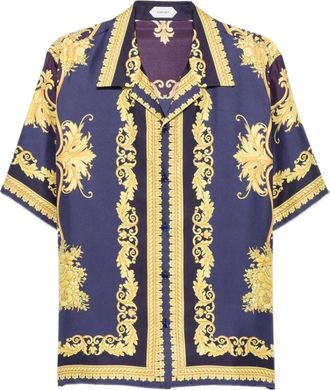Versace Barocco-print overhemd met korte mouwen - Heren - Korte mouwen Overhemden - Veelkleurig - M - Overhemden