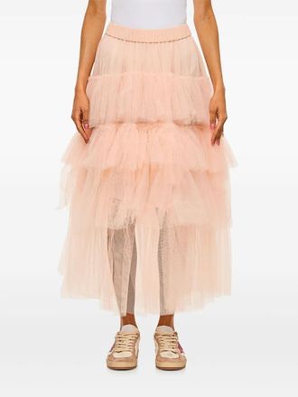 Simone Rocha ballet skirt - women - Nylon - 8 - Neutrals