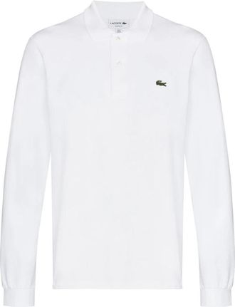 Lacoste Witte polo shirt met krokodillenlogo - Heren - Polos - Wit - 4XL - Katoen - Tops
