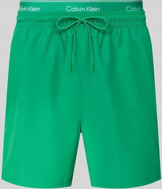 Calvin Klein Underwear Regular Fit Shorts mit integriertem Slip in Gruen, Gr&ouml;&szlig;e XXL