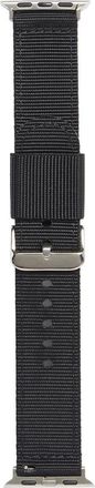 Nordstrom Rack Canvas Smartwatch Band in Black- Silver at Nordstrom Rack