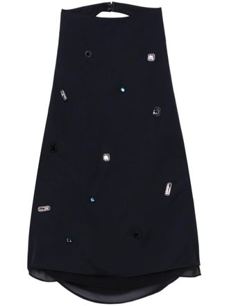 3.1 Phillip Lim crystal-embellished halterneck top - Blue