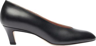 Scarosso Amandelvormige zwarte pumps voor overdag - Dames - Pumps - Zwart - 37 1/2 EU - Leer - Schoenen