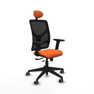 Piqueras y Crespo Silla De Oficina Piqueras Y Crespo Motilla Negro Reposabrazos Ajustables