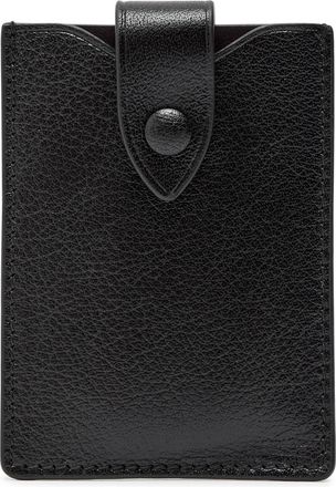 Metier Cooks Supply Grained Leather Card Holder - Black - One Size