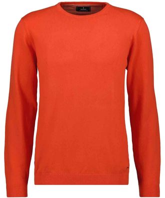 Ragman Rundhalspullover RAGMAN, Herren, Gr. 52, orange (koralle, 661), 95% Baumwolle 5% Cashmere, Rundhals, Pullover Rundhalspullover