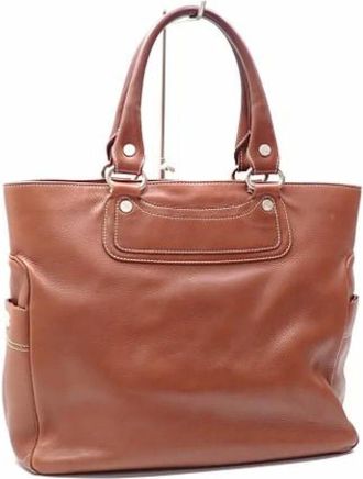 Celine Pre-owned Tote Bags, female, Brown, Size: ONE SIZE Pre-owned Leather celine-bags