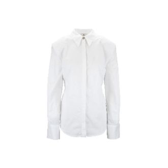 Elisabetta Franchi Shirts, female, White, Size: L Shirt