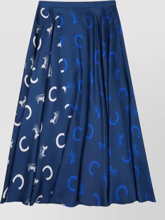Celine silk full skirt