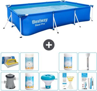 Bestway Piscina Bestway Steel Pro Rectangular - 300x201x66 Cm - 8-piezas S43336