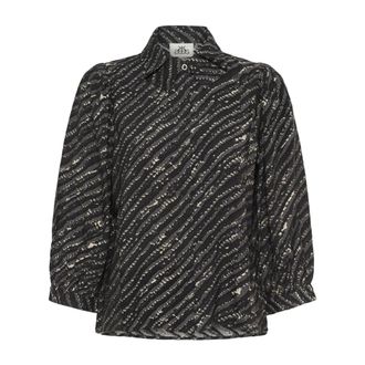 Karen by Simonsen Overhemden, Dames, Veelkleurig, 3Xl, Davina Print Blouse