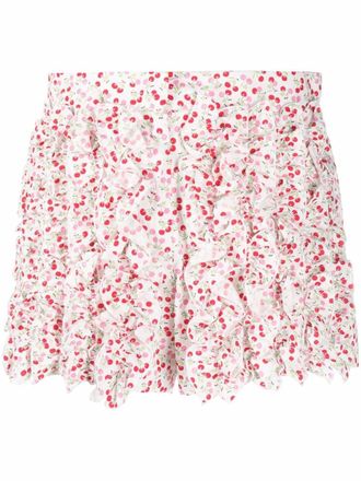 Msgm Shorts met kersenprint - Wit