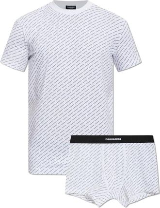 Dsquared2 Ondergoed Set - Heren - Ondergoed - Wit - Maat: 2XL Katoen
