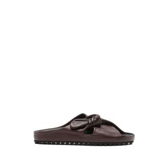 Officine Creative Sliders, female, Brown, Size: 8 1/2 US Pelagie Knotted Leather Mules