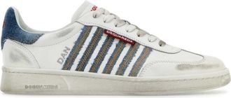 Dsquared2 White Leather Boxer Sneakers