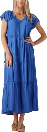 Co'Couture Dames, Jurken, Blauw, Maat: XS Denim