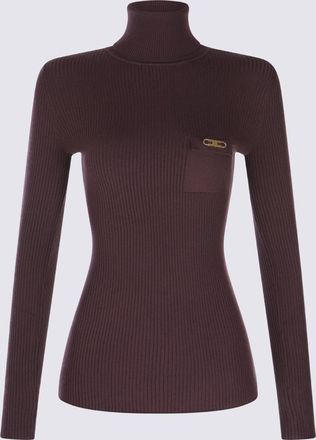 Elisabetta Franchi Dark Red Knitwear