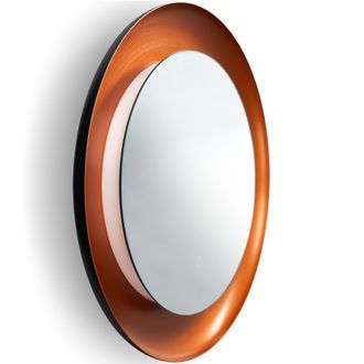 Paco Home Paco Home - Espejo Led Con Iluminaci&oacute;n Espejo L&aacute;mpara Interruptor T&aacute;ctil Para Ba&ntilde;o Ba&ntilde;o Cobre Pulido, &Oslash;60cm