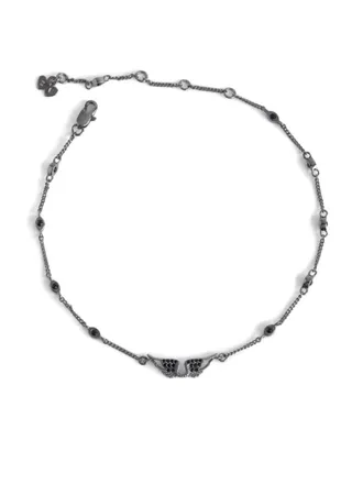 Zadig&Voltaire Rock enkelbandje met ketting - Zilver