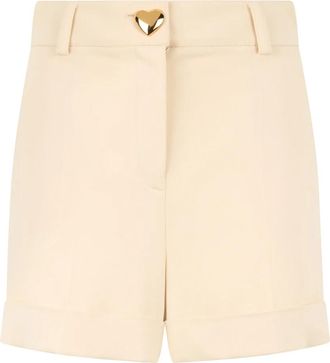Moschino Classic Cut Shorts - Dames - Korte Broeken - Beige - S - Korte Broeken