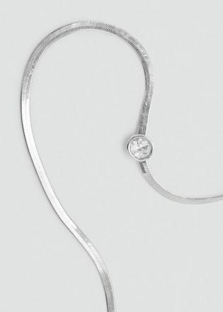 Mango Cintura a catena con abalorios argento - Donna - M - MANGO