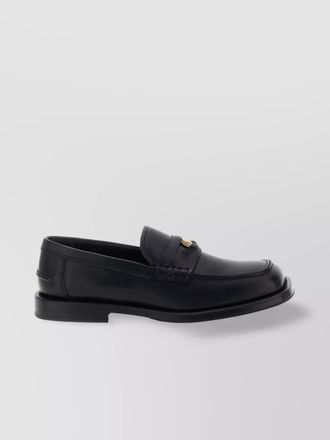 Moschino strap penny round toe loafers