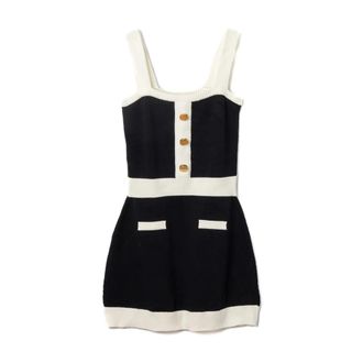 Viktor & Rolf Knit Tank Dress - female - Viktor & Rolf - Knitted Dresses - Black - XS - Dresses
