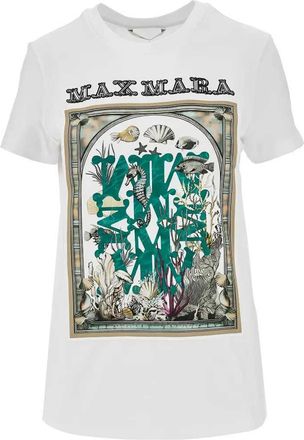 Max Mara T-Shirt aus Baumwolljersey Schwarz