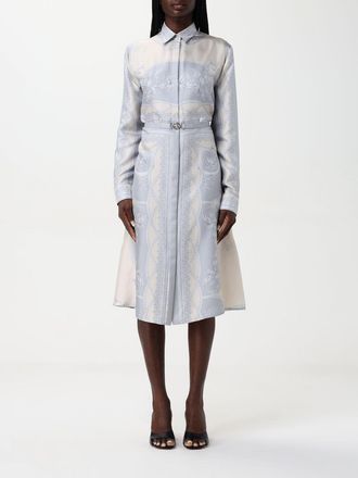 Versace Abito chemisier Versace in seta con stampa