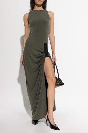 Coperni Sleeveless Dress, Womens, Green
