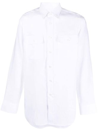 Brioni Camicia in lino - Bianco