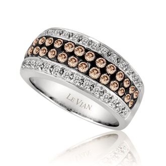 Le Vian Ladies Chocolate Diamond Rings set in 14K Vanilla Gold